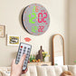 Digital Clock With RGB Color-Changing Wall Clock