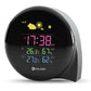 small Q comma weather forecast clock