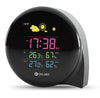 small Q comma weather forecast clock