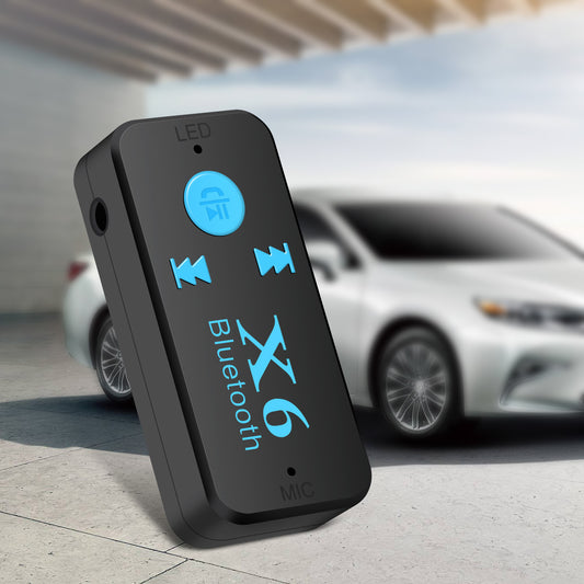 X6 Car Bluetooth Receiver Car Speaker Receiver TF Card Reader