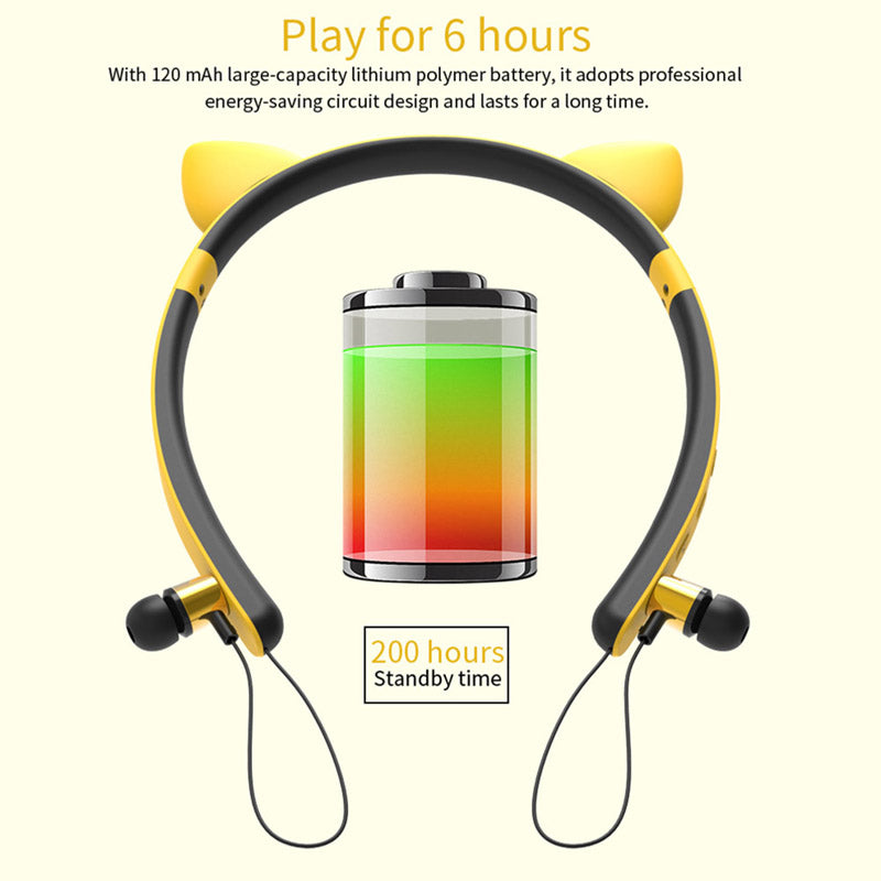 LED Glowing True Wireless Bluetooth Headphones