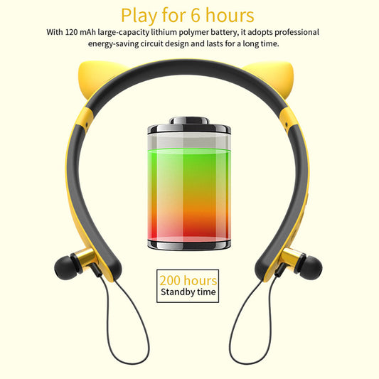 LED Glowing True Wireless Bluetooth Headphones