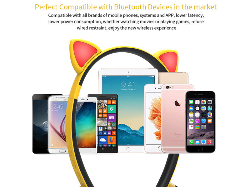 LED Glowing True Wireless Bluetooth Headphones