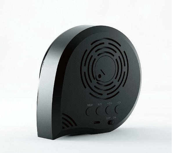 small Q comma weather forecast clock