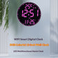 Digital Clock With RGB Color-Changing Wall Clock