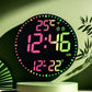 Digital Clock With RGB Color-Changing Wall Clock
