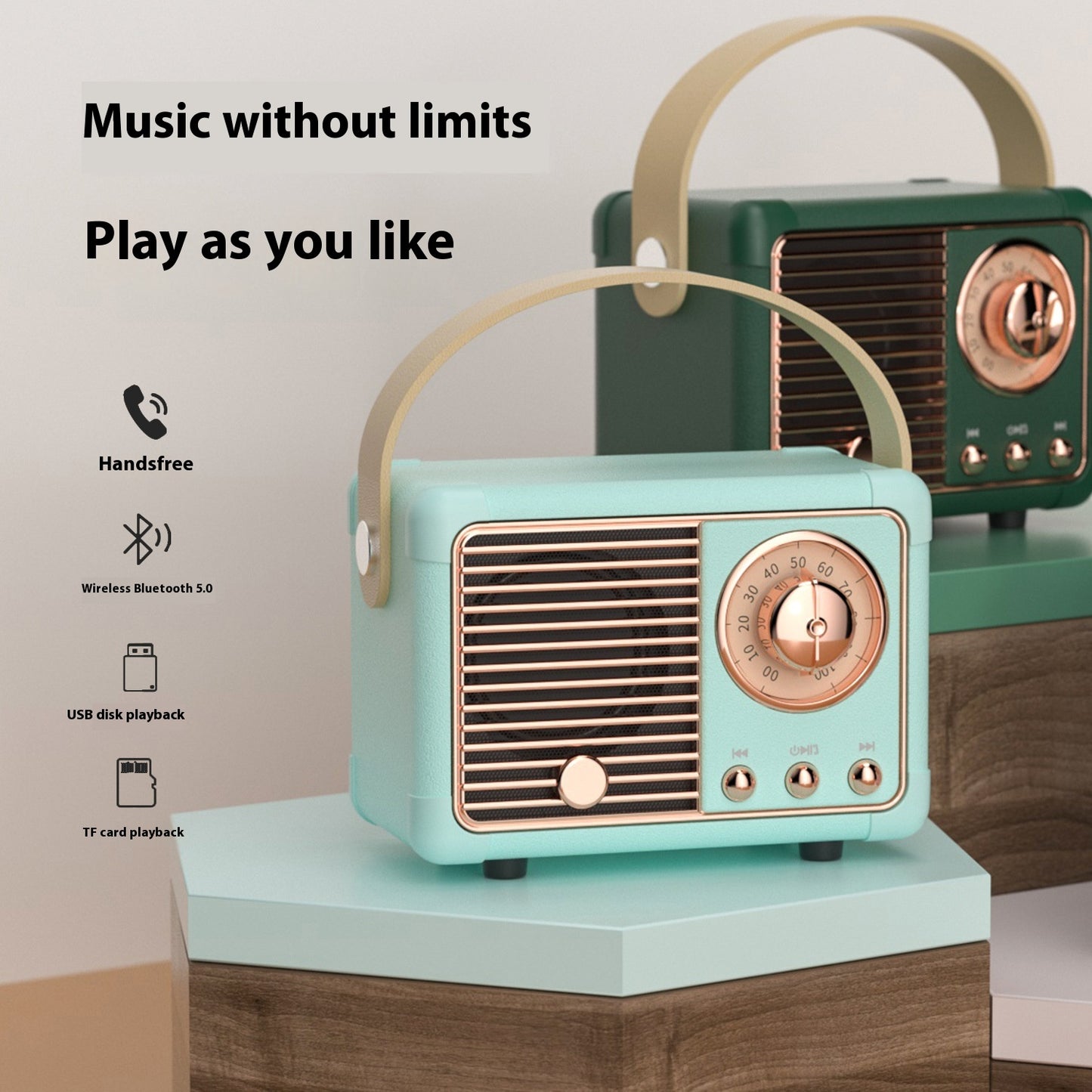 Card Vehicle-mounted Speakers Desktop Audio