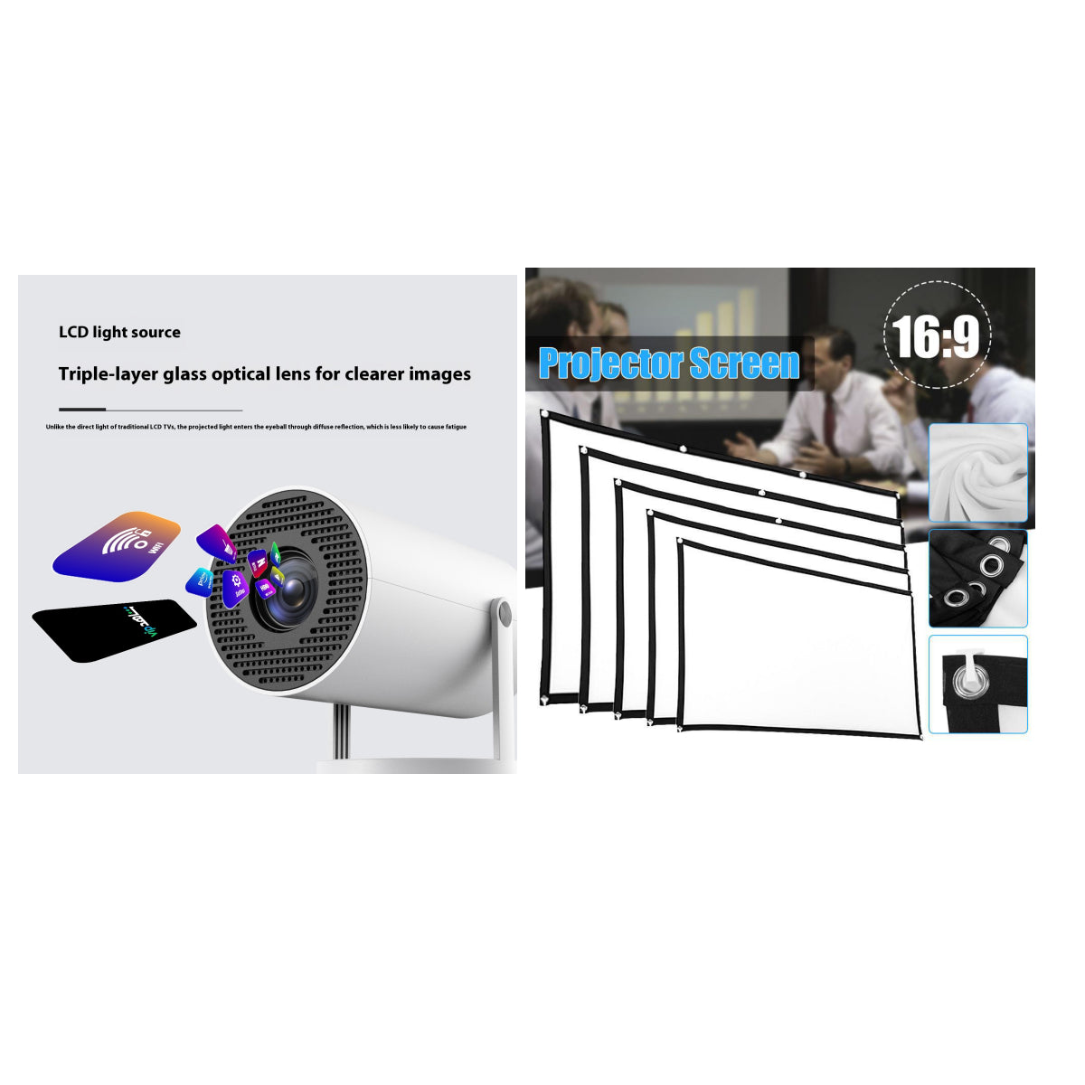 Automatic Focus Home Video Projector